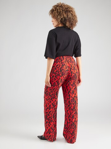 ONLY Carmakoma Wide leg Trousers 'CARHARMONY' in Red
