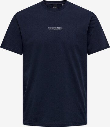 Only & Sons T-Shirt 'Musk' in Blau: predná strana