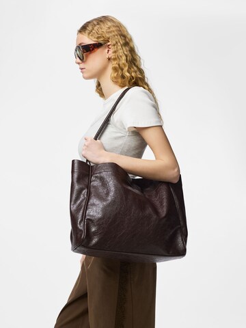 PIECES - Bolso de hombro 'PCAnnie' en marrón