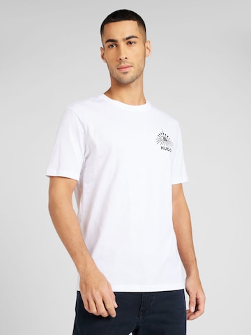 HUGO Red - Camiseta 'Dedico' en blanco