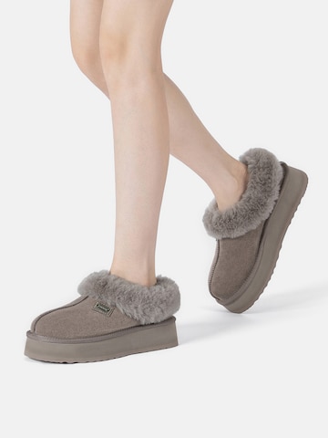 Everau Papuče 'Topknot' - Sivá: predná strana