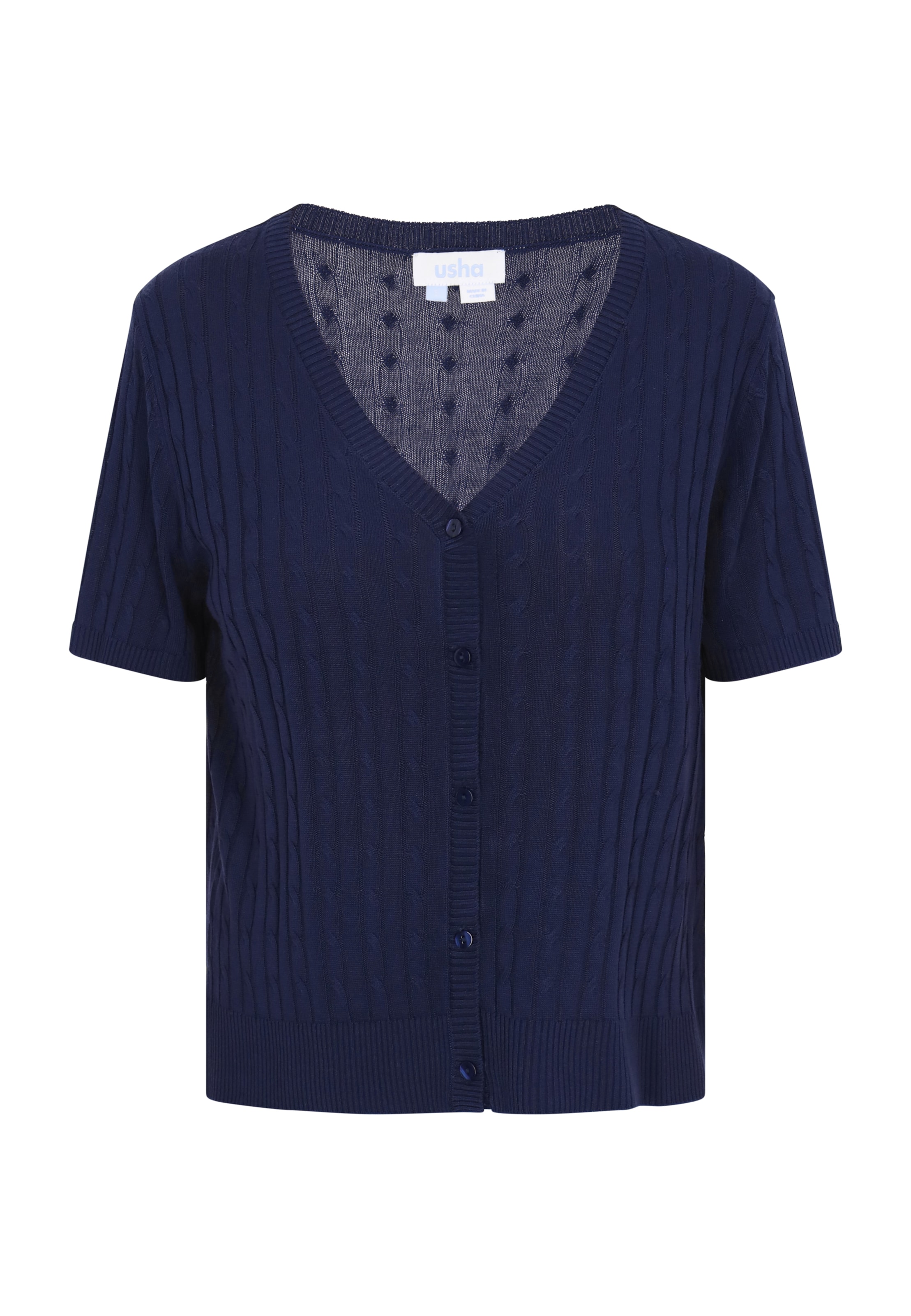 Cardigan usha BLUE LABEL en bleu : devant