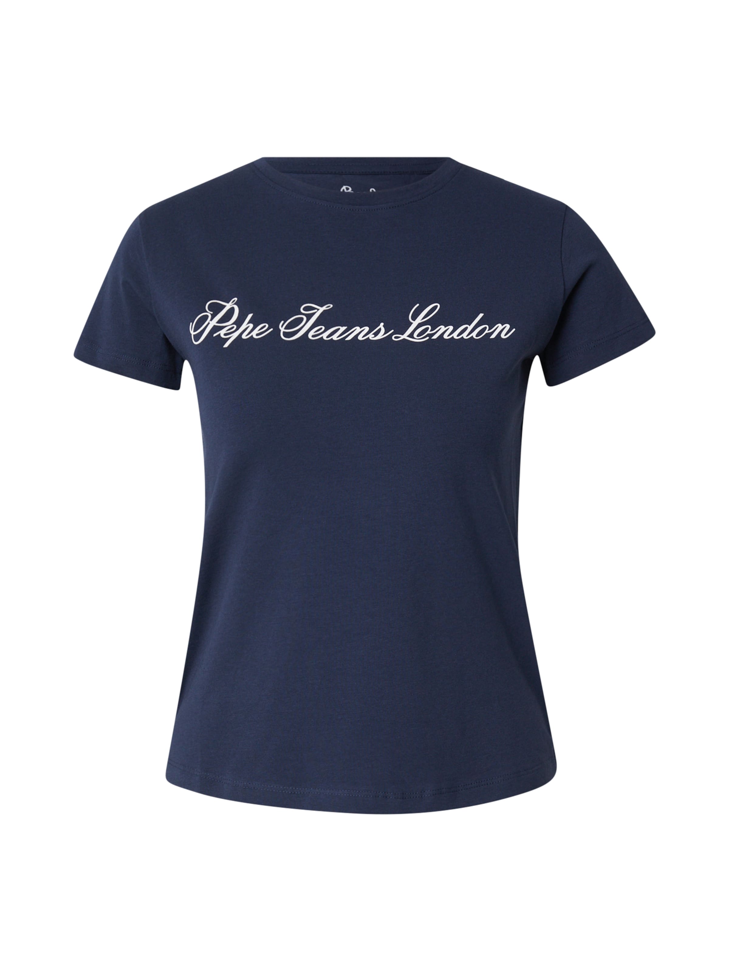 Tricou de la Pepe Jeans pe albastru: față