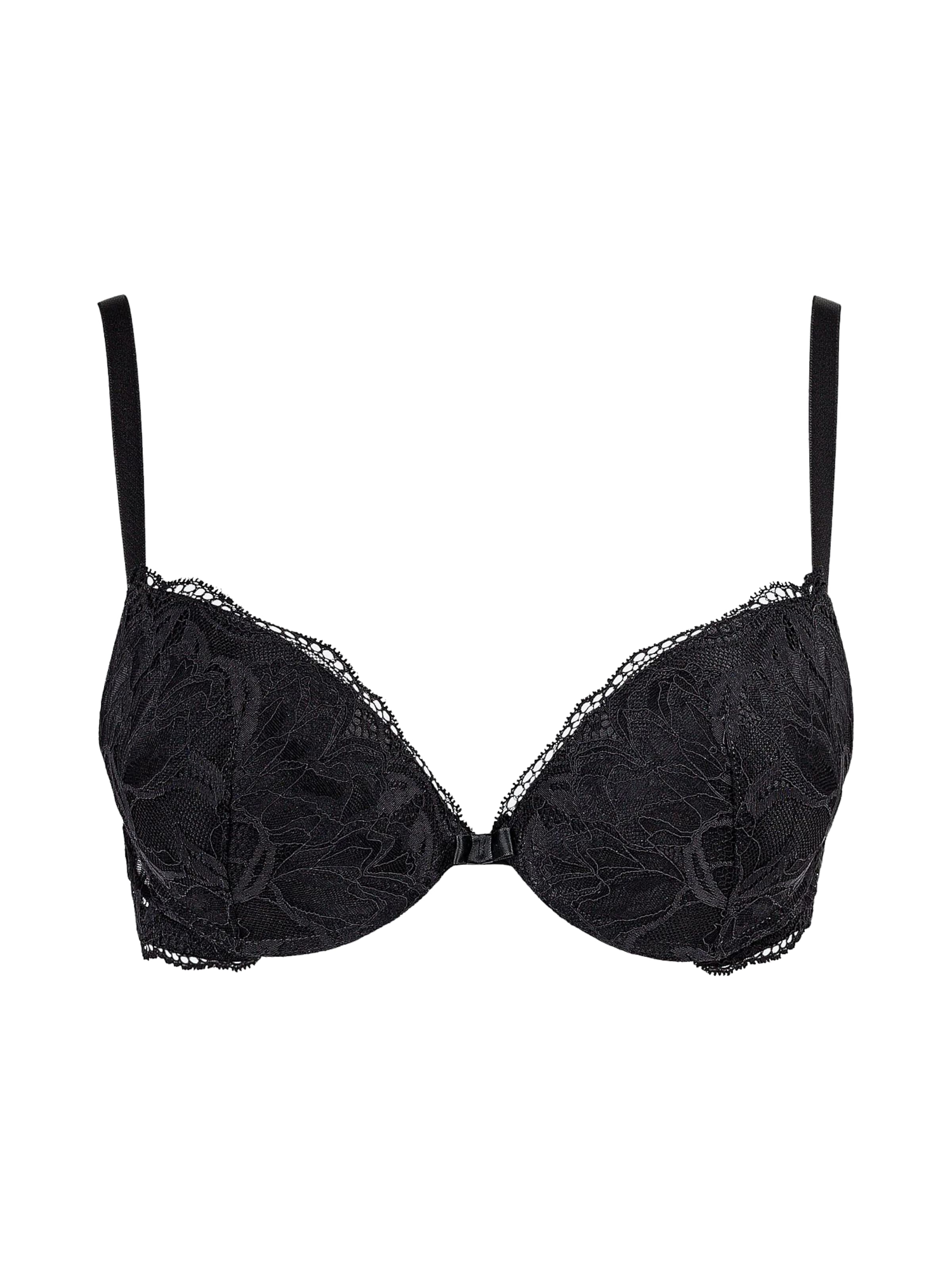 Spiman Push-up Bra 'Ariel' in Black: front