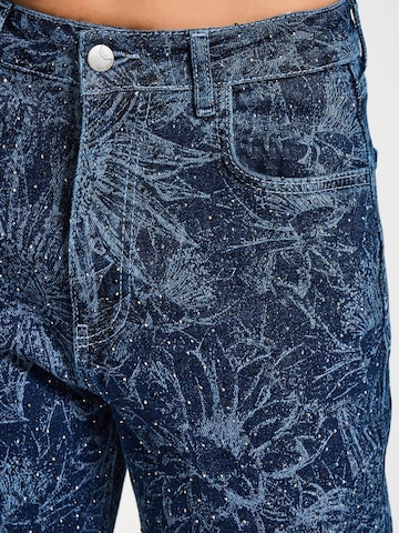 IT'S BASIC Wide leg Jeans 'WIDE LEG MID RISE JEANS' in Blauw