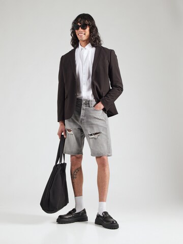 JACK & JONES Широка кройка Дънки 'JJIALEX JJORIGINAL' в сиво