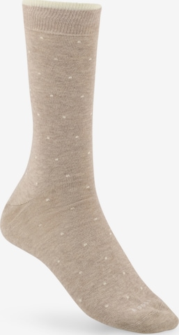 Calzino di Boggi Milano in beige: frontale