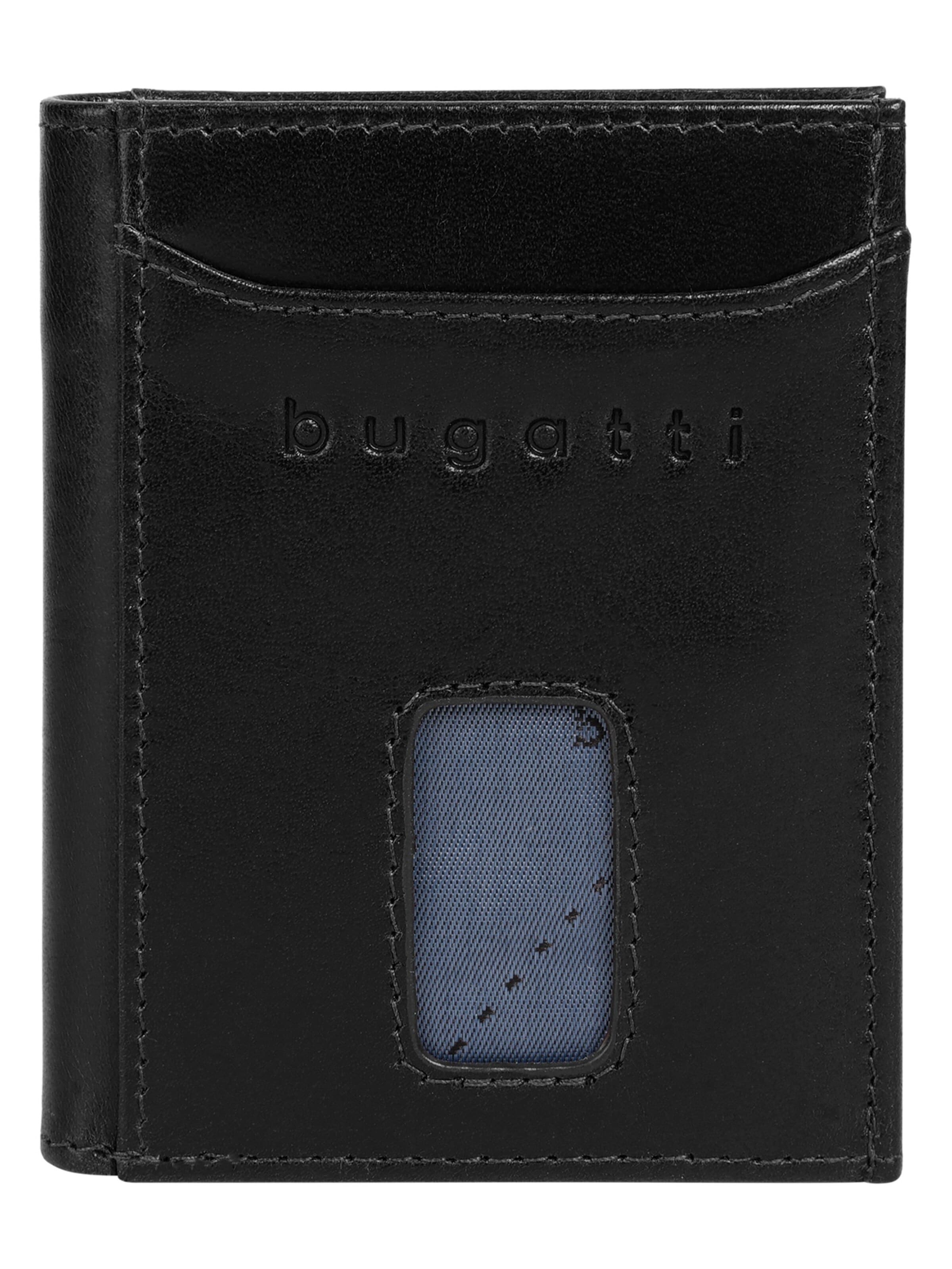 bugatti Portemonnaie 'SECURE SLIM'‌ in Schwarz: Vorderseite