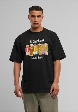 MARKET T-Shirt 'Gorpcore Bears' in Schwarz: Vorderseite