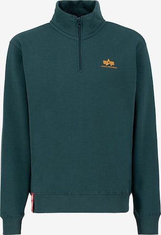 Sweat-shirt ALPHA INDUSTRIES en vert : devant