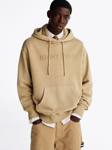 Tommy Jeans Sweatvest 'Tonal Embroidery' in Bruin