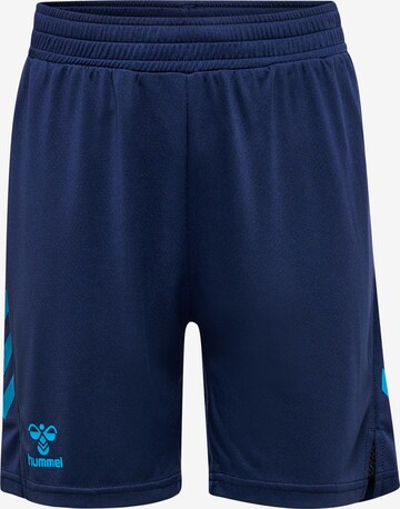 Hummel Workout Pants in Blue: front