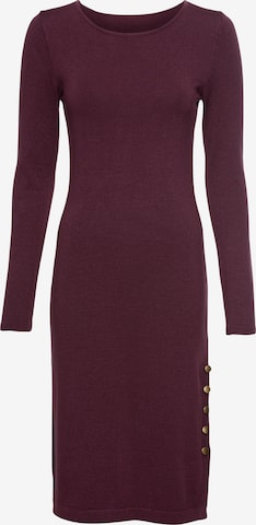 LAURA SCOTT Knitted dress in Red: front