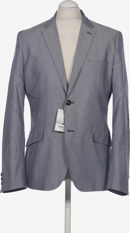 H&M Suit Jacket in L-XL in Blue: front