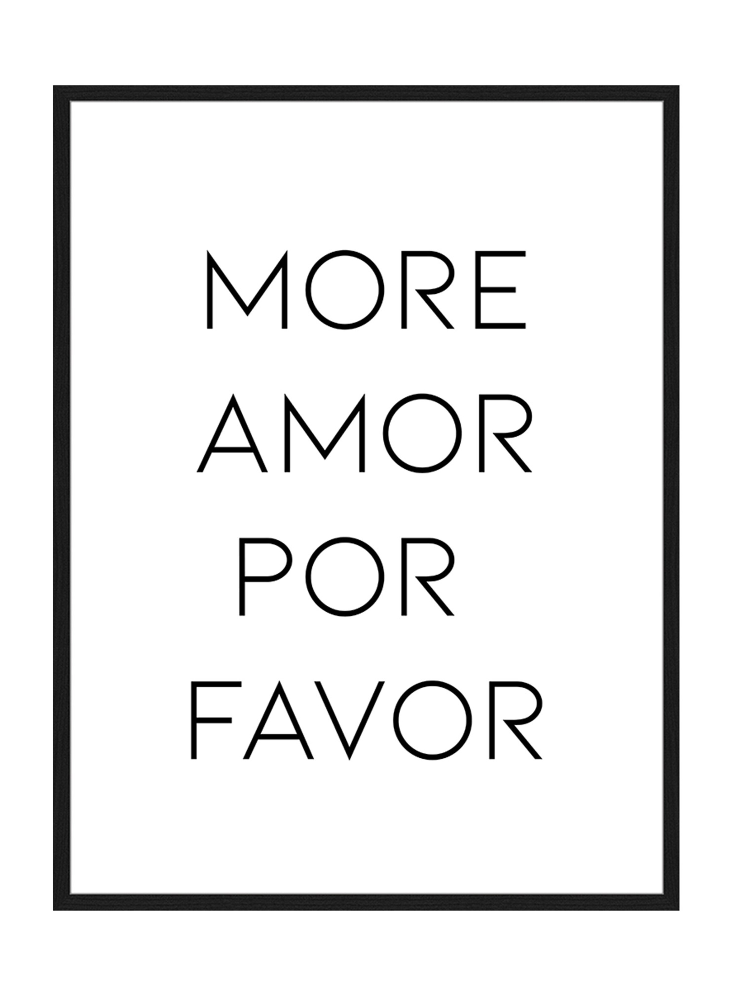 Liv Corday Image 'More Amor Por Favor' in Black: front