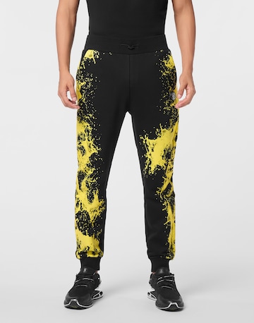 Plein Sport Tapered Broek 'Splash' in Zwart: voorkant