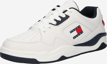 Sneaker low de la Tommy Jeans pe alb: față