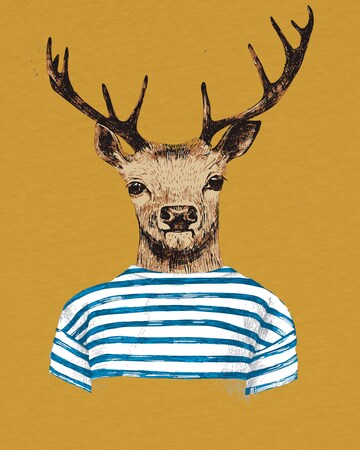 watabout.kids Shirt 'Hirsch' in Yellow