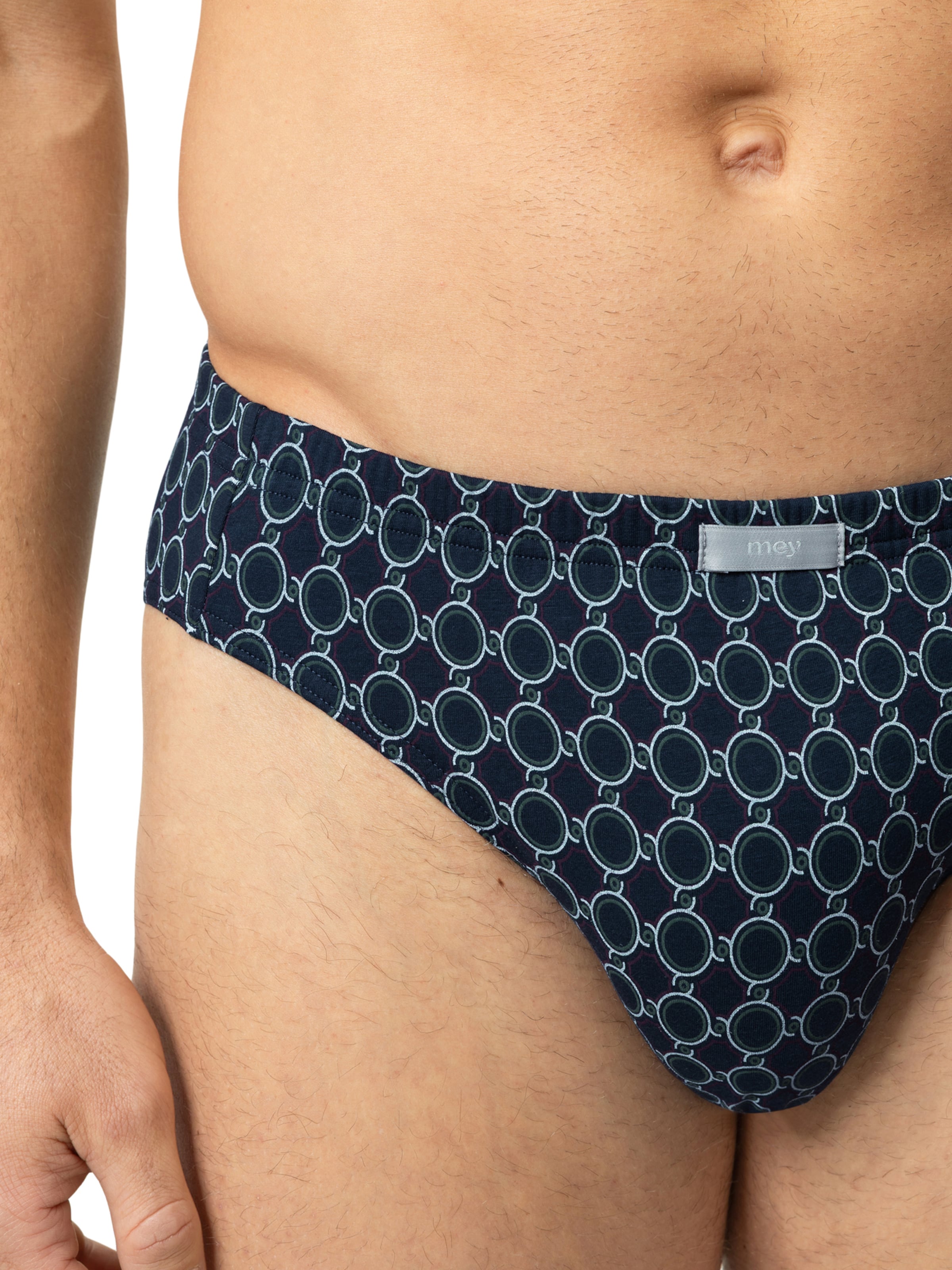 Mey Slip 'Sleek Circles' in Blauw