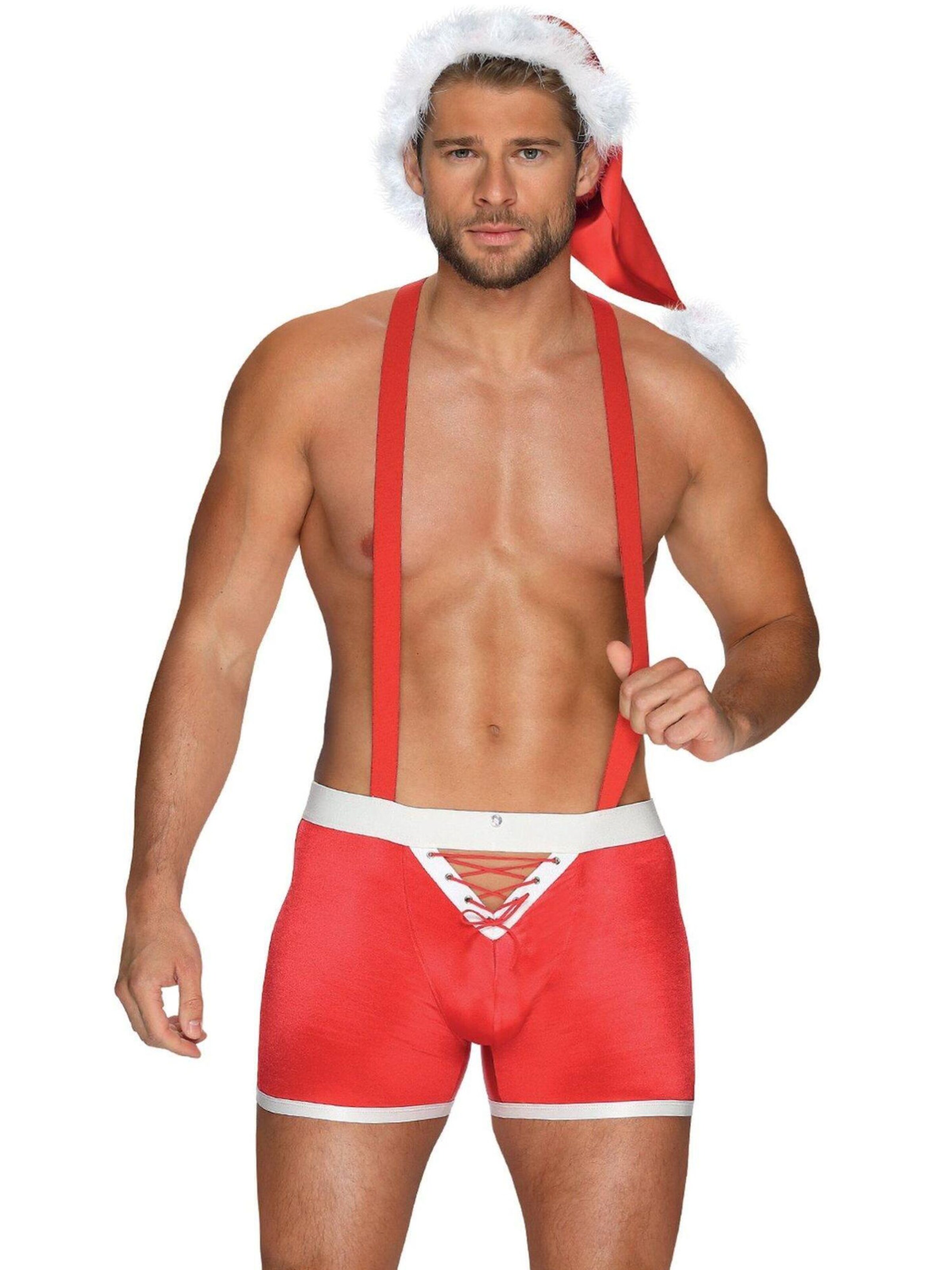Obsessive Boxer shorts 'Weihnachtsset Mr Claus' in Red: front
