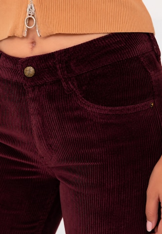 Regular Pantalon Elara en rouge
