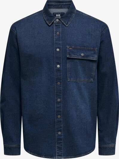 Only & Sons Button Up Shirt in Dark blue, Item view