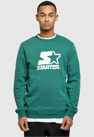 Starter Black Label Sweatshirt in Green: front