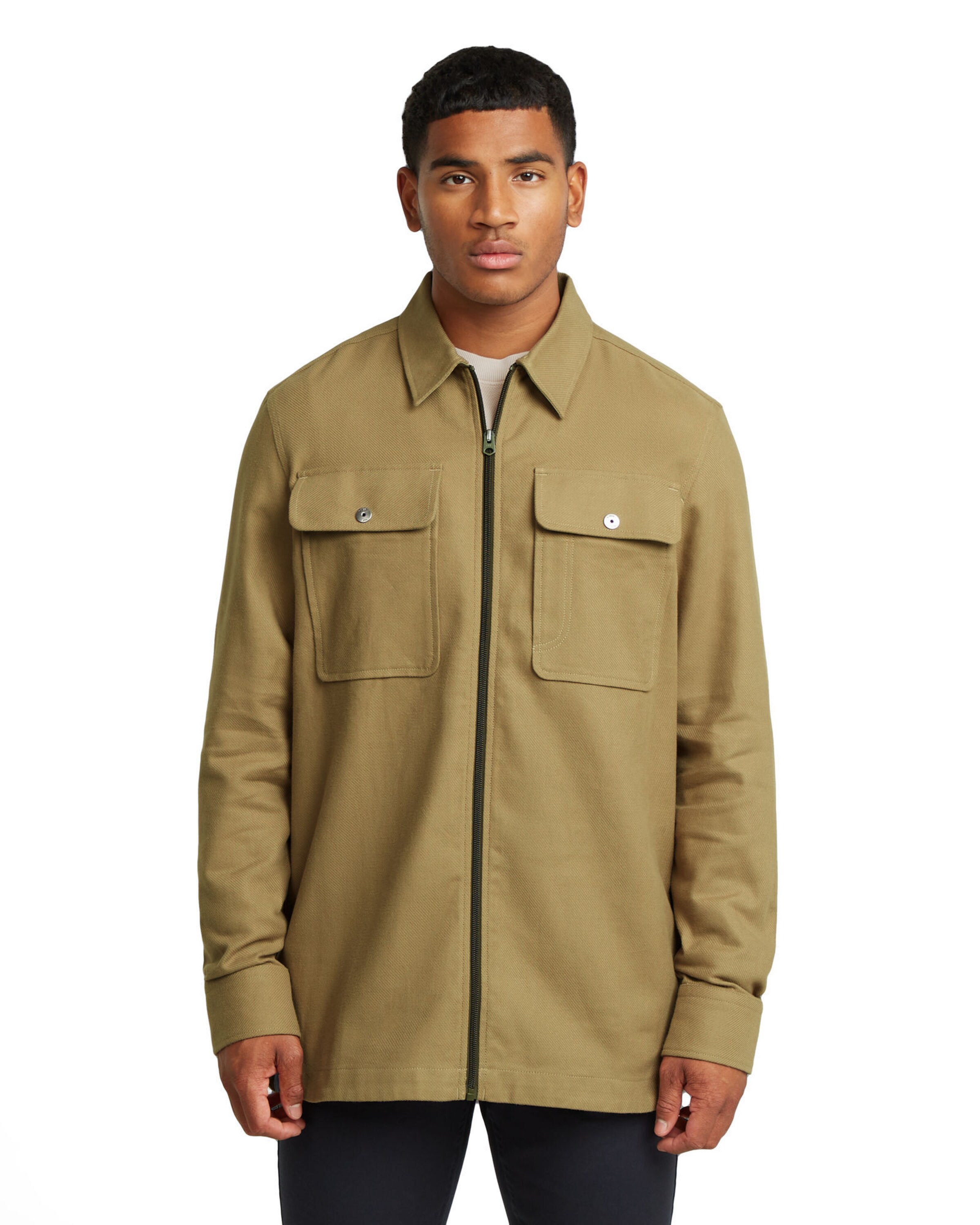 G-STAR Overshirt-Hose 'GPO' in Grün: Vorderseite