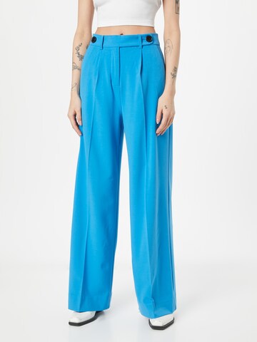 b.young Regular Pleat-Front Pants 'DANTA' in Blue: front