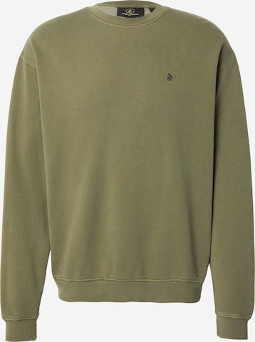 Bluză de molton 'SINGLE STONE' de la Volcom pe verde: față