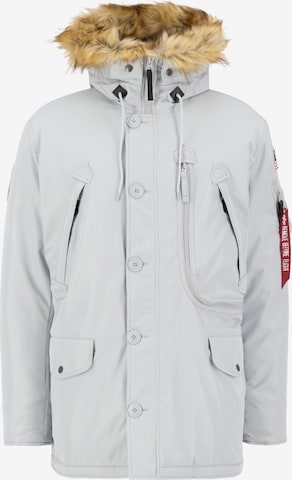 ALPHA INDUSTRIES Zimska jakna 'Polar' | siva barva: sprednja stran
