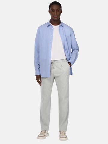 Coupe slim Pantalon à plis Boggi Milano en gris