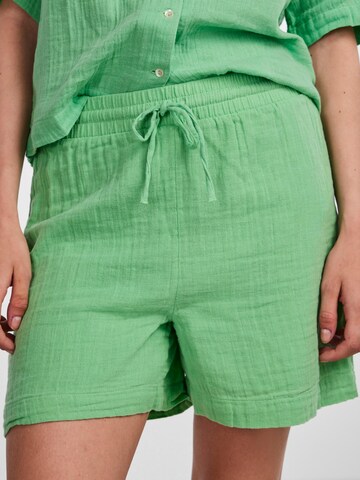 PIECES Loose fit Trousers 'Stina' in Green