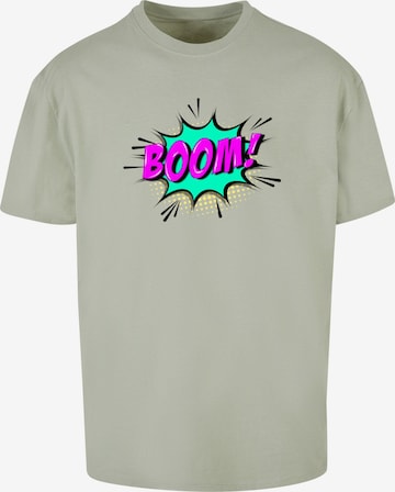 T-Shirt 'Boom Comic' Merchcode en vert : devant