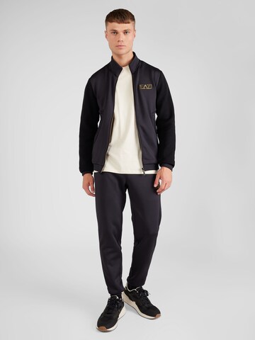 EA7 Emporio Armani Bluza rozpinana w kolorze czarny