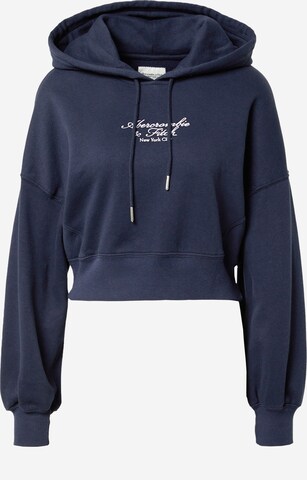 Abercrombie & Fitch Sweatshirt in Blauw: voorkant