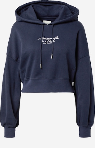 Sweat-shirt Abercrombie & Fitch en bleu : devant