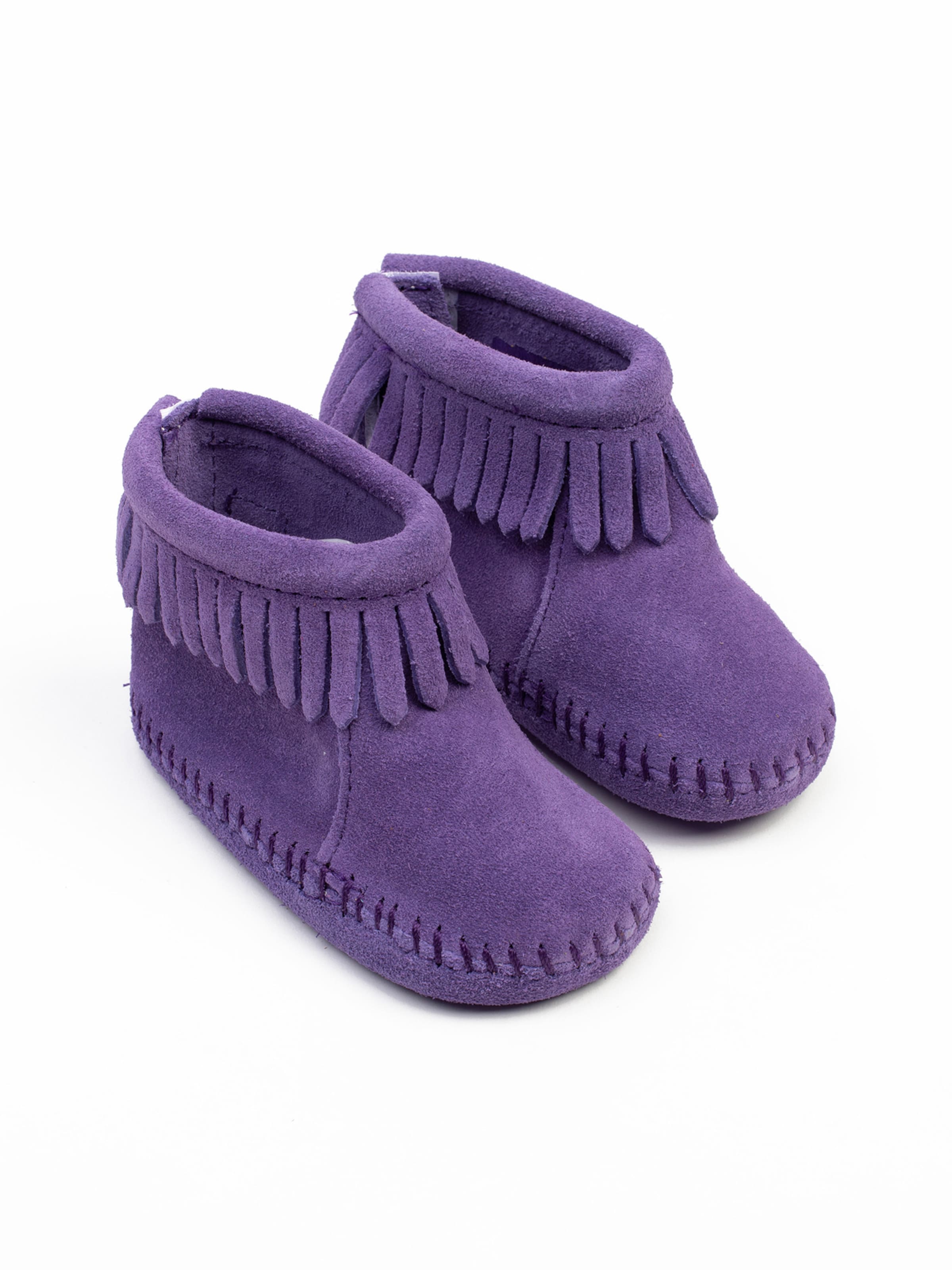 Botoșei bebeluși 'Back Flap' de la Minnetonka pe mov