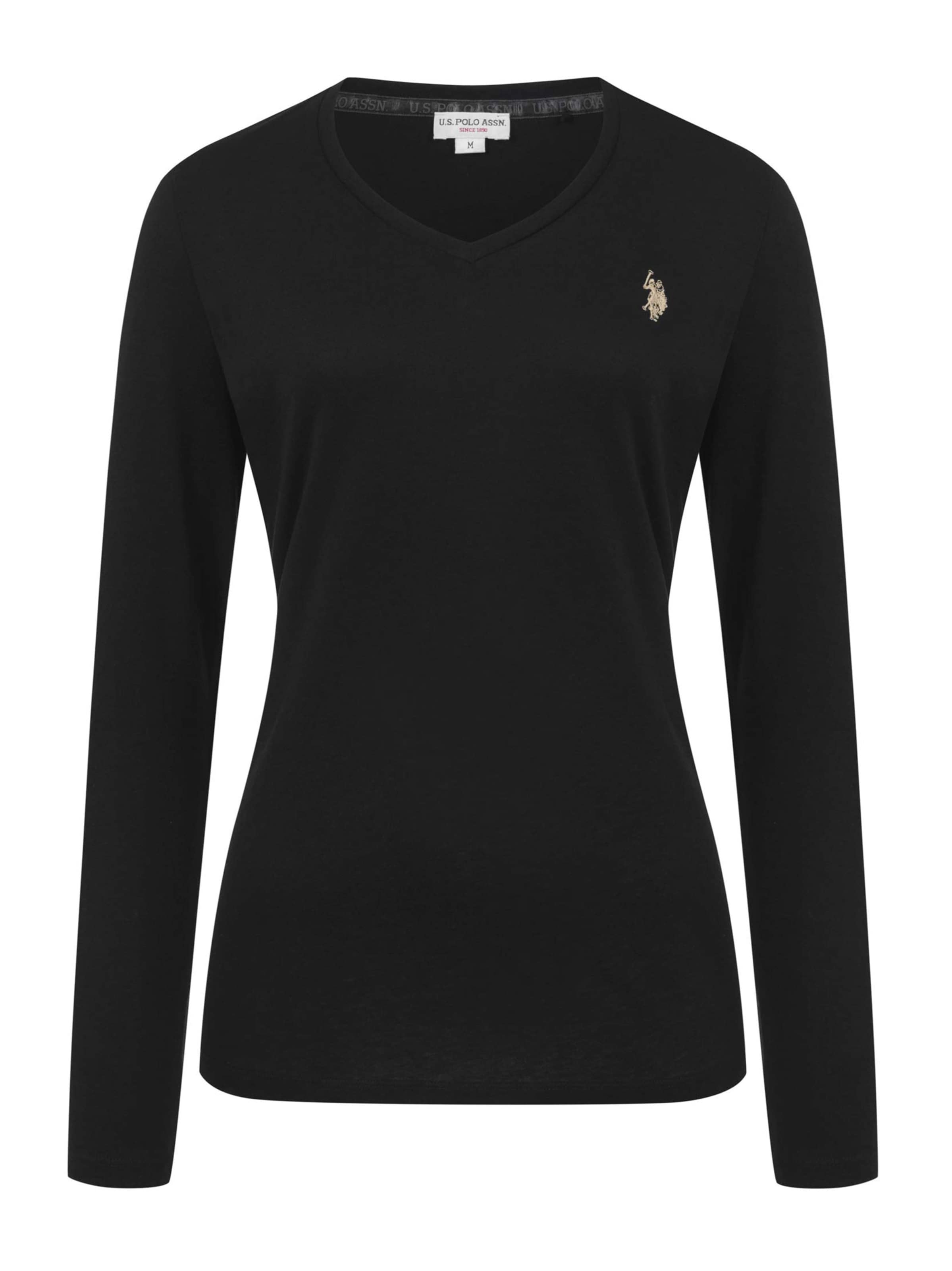 U.S. POLO ASSN. Shirt in Black: front