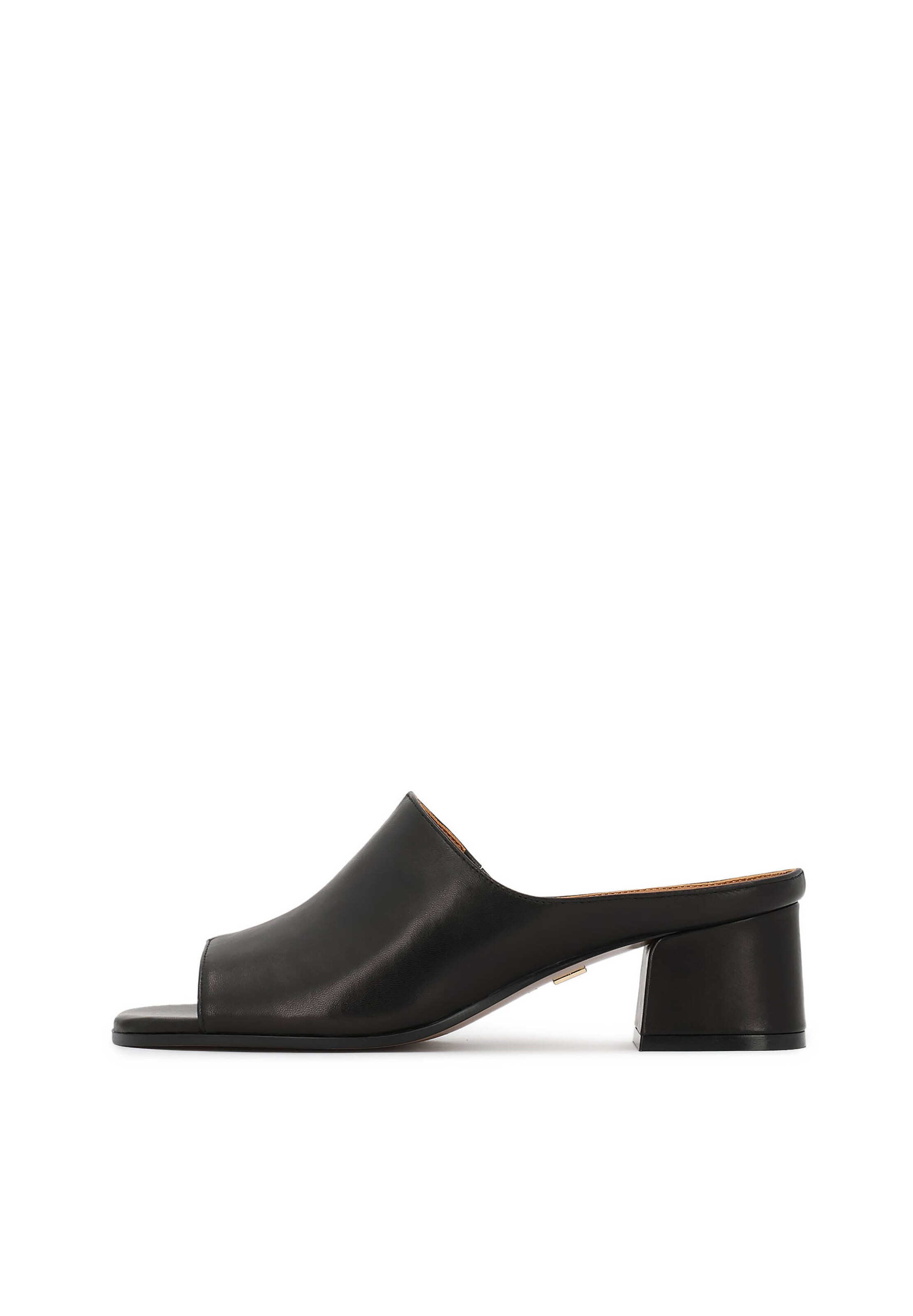 Kazar Pantolette in Schwarz: Vorderseite