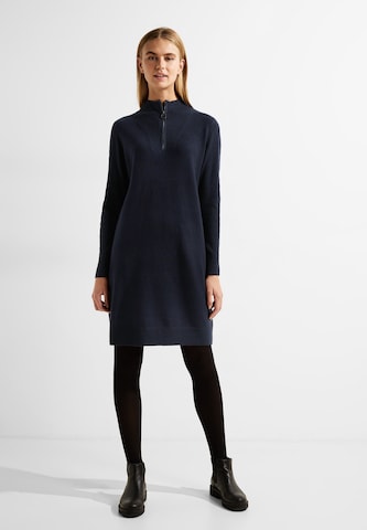 CECIL Knitted dress 'Cosy' in Blue: front