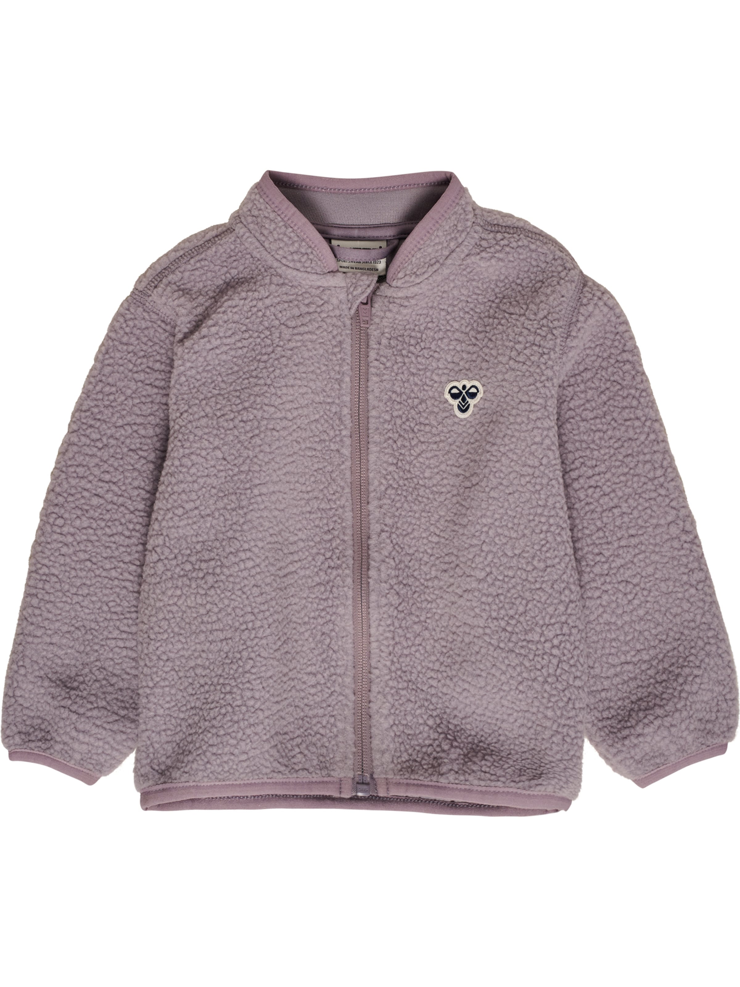 Hummel Fleece jas in Grijs: voorkant