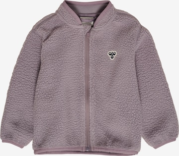 Hummel Fleece jas in Grijs: voorkant