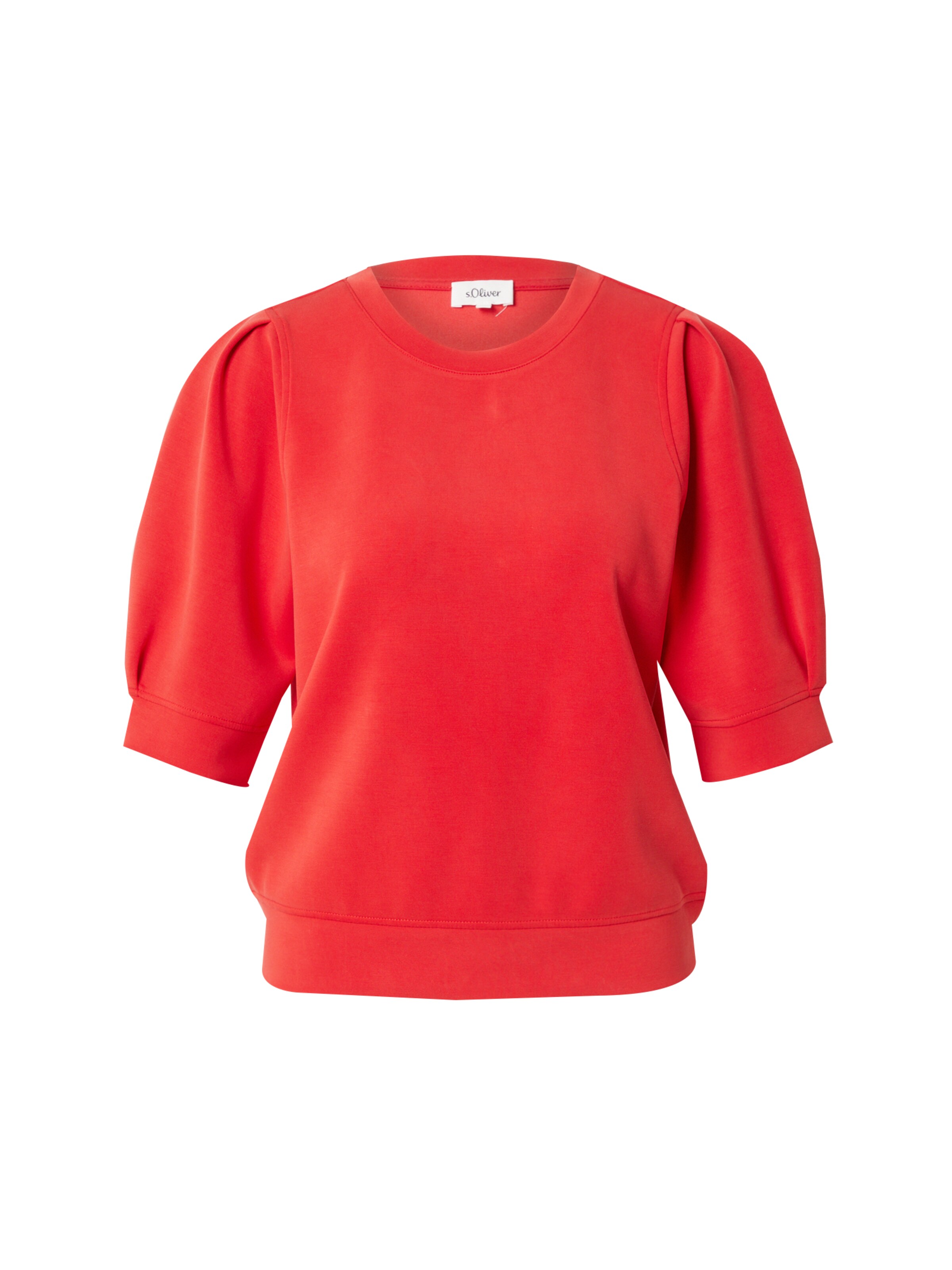 s.Oliver Μπλούζα φούτερ σε κόκκινο: μπροστά