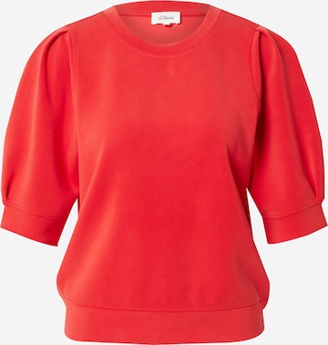 Sweat-shirt s.Oliver en rouge : devant