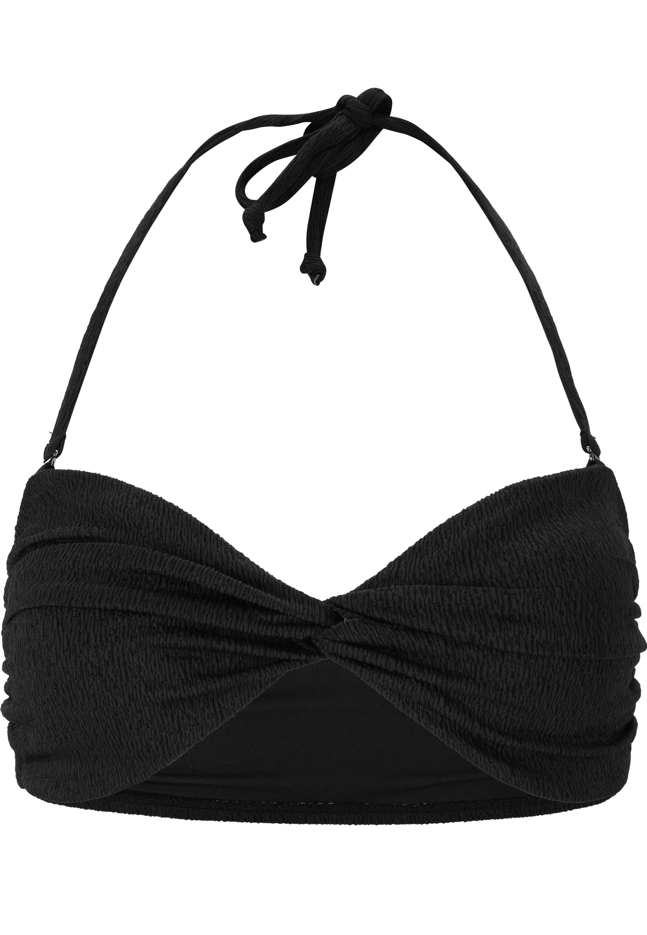 Athlecia Triangel Bikinioberteil 'Larinie' in Schwarz: Vorderseite