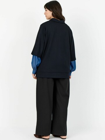 Pull-over ' WA-SEBINA 83 ' Wasabi Concept en noir