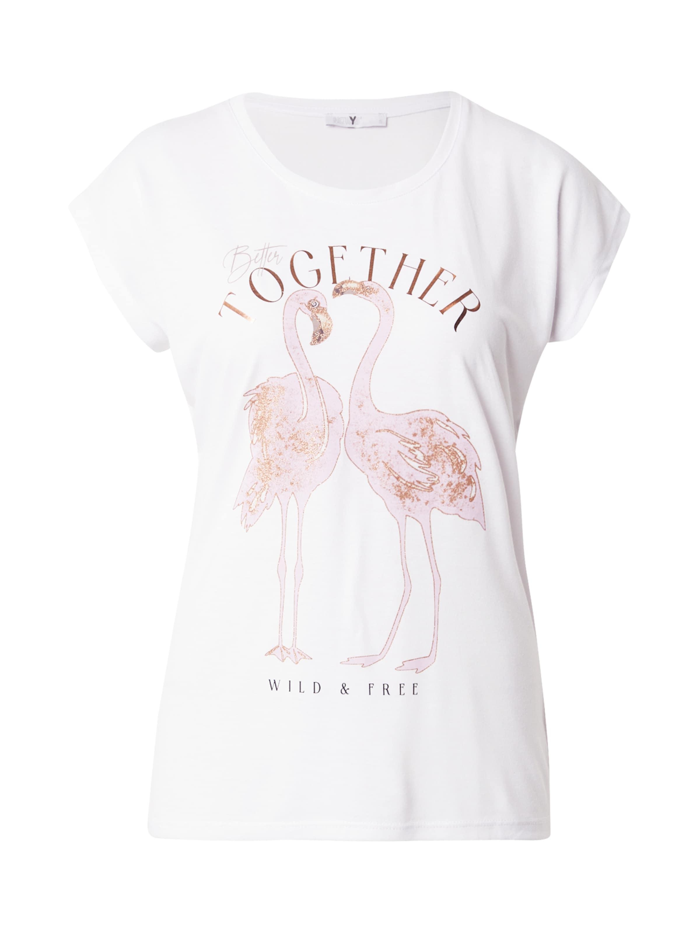 Hailys Shirt 'Fl44ami' in White: front