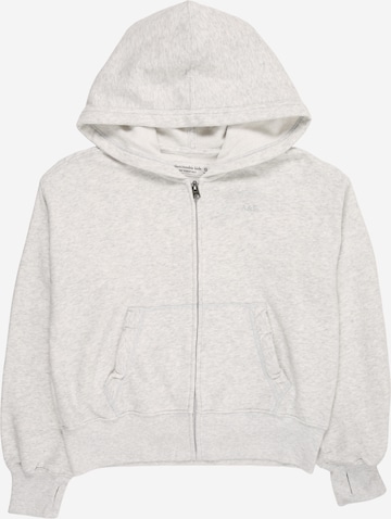 Abercrombie & Fitch Sweatjacke 'ESSENTIAL' in Grau: Vorderseite