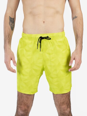 Spyder Boardshorts in Geel: voorkant